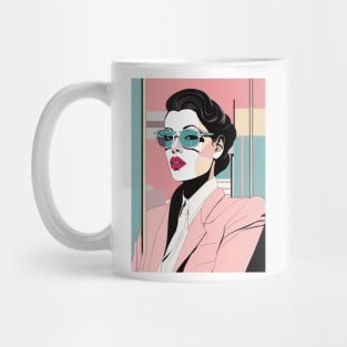 Edge of Expression Art Deco Patrick Nagel 80s Mug